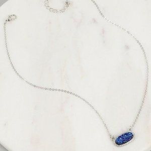 Colored Druzy Necklace